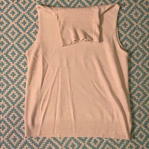 Sleeveless turtleneck sweater
